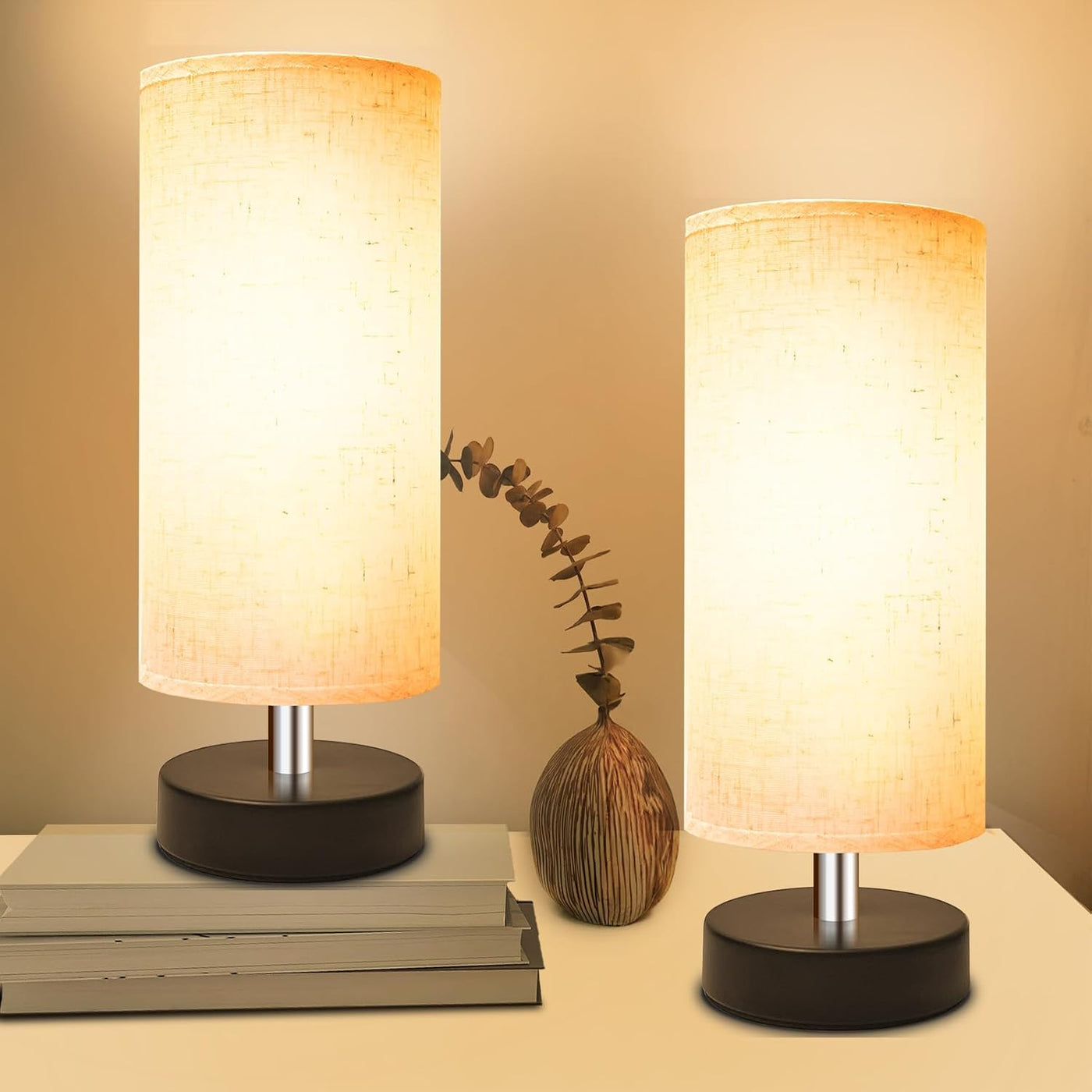 Small Lamp for Bedroom, Bedside Lamps for Night Stands