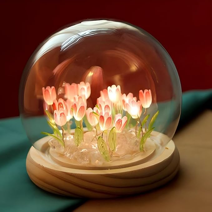 Tulip Lamp Handmade Flower Light Tulip Night Light Decorative Lamp