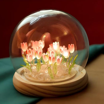 Tulip Lamp Handmade Flower Light Tulip Night Light Decorative Lamp