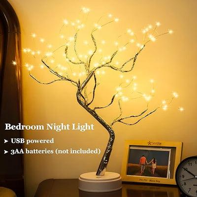 Room Decor, 20" 108 LED Tabletop Bonsai Tree Light, DIY Artificial Tree Lamp