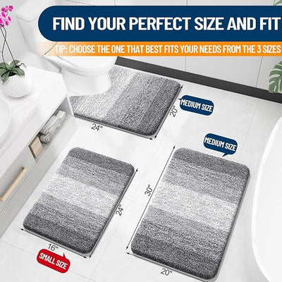 OLANLY Bathroom Rugs Mat 30x20, Extra Soft and Absorbent Microfiber Bath Rugs